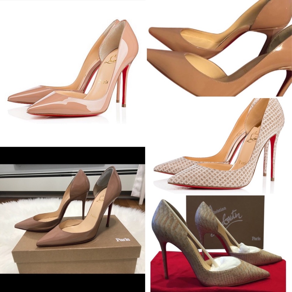 ISO☺️😃❤️ neutral 100 mm Iriza Louboutins size 38